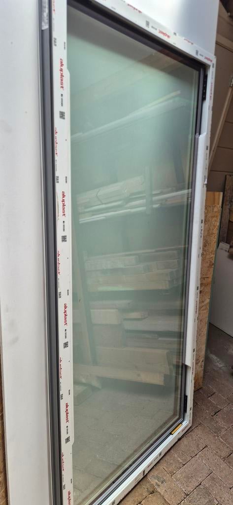 Kunststof kozijn met HR++ glas, Ophalen, Gevelraam of Ruit, 80 tot 120 cm, 160 cm of meer