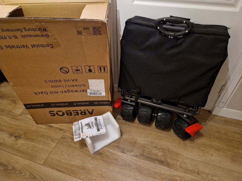 Bolderkar Arebos NIEUW KOOPJE, Caravans en Kamperen, Bolderkarren, Ophalen, Opvouwbaar, Nieuw