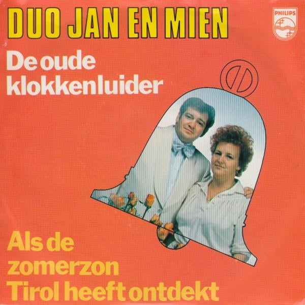 Vinyl Single (1979) Duo Jan en Mien - De Oude Klokkenluider, Ophalen of Verzenden, Gebruikt, Overige formaten, Levenslied of Smartlap