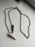 Zilveren ketting met breipendoppen antiek, Antiek en Kunst, Ophalen of Verzenden, Zilver