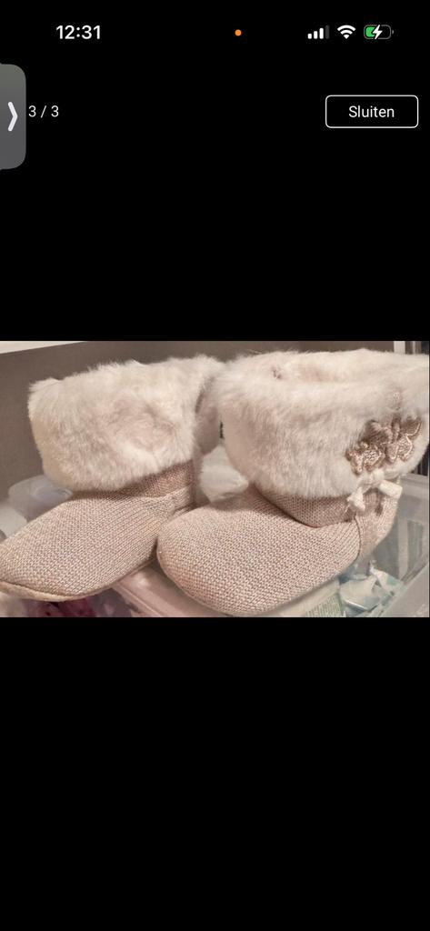 Mayoral baby slofjes nieuw in doos, Ophalen, Nieuw, Jongetje of Meisje, Slofjes