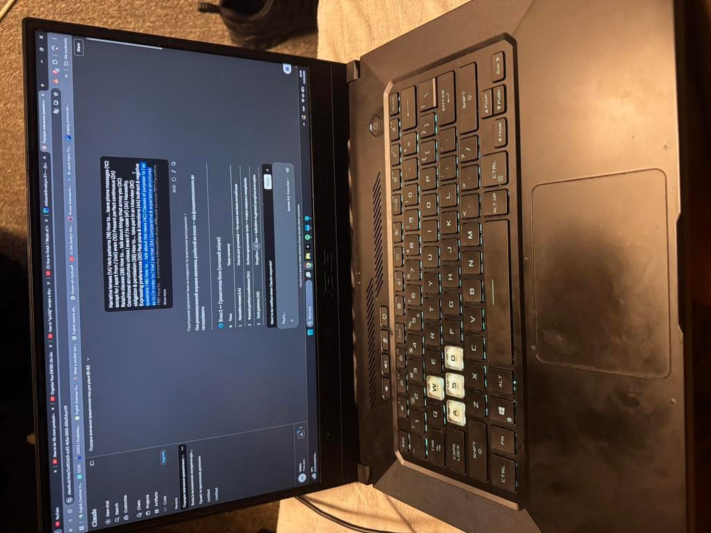 Gaming laptop Asus tuf f15 16ram 3070ti 8gb, Ophalen of Verzenden, Gebruikt