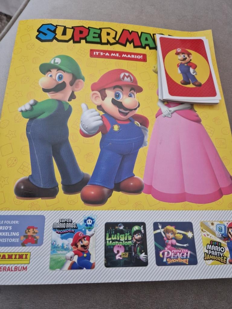 Super mario panini stickers, Ophalen of Verzenden, Nieuw