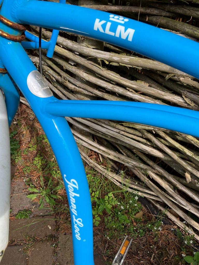 Fiets Johnny Loco KLM editie, Terugtraprem, Gebruikt, Versnellingen, Ophalen