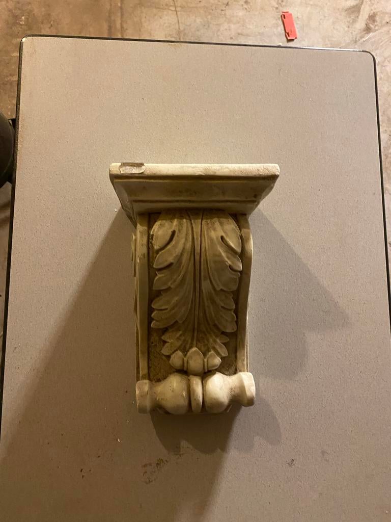 Decoratieve Gips Muurplaat / Console met Bladmotief, Ophalen, Gebruikt, Overige materialen, Klassiek