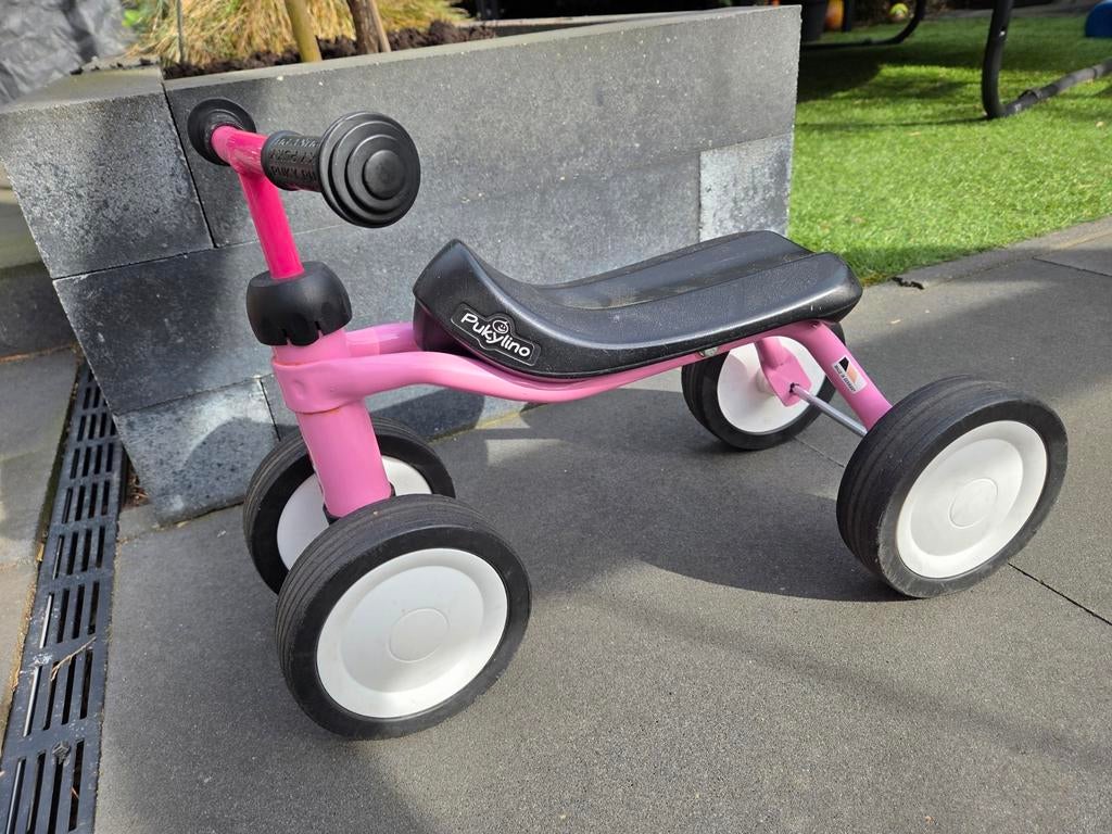 Puky Pukylino loopfiets met 4 wielen - Roze, Kinderen en Baby's, Speelgoed | Buiten | Voertuigen en Loopfietsen, Ophalen, Loopfiets