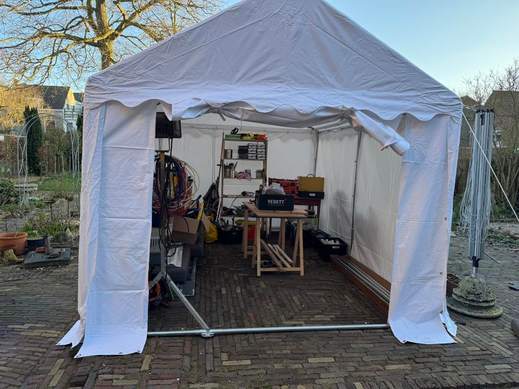 Heavy duty opslagtent, Ophalen, Zo goed als nieuw