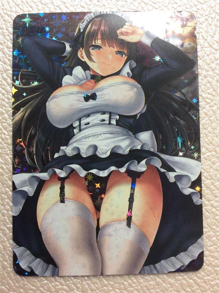 Maid Girl Art Sexy Waifu Anime acg trading Card hentai, Verzamelen, Stripfiguren, Ophalen of Verzenden, Kuifje, Nieuw, Beeldje of Figuurtje