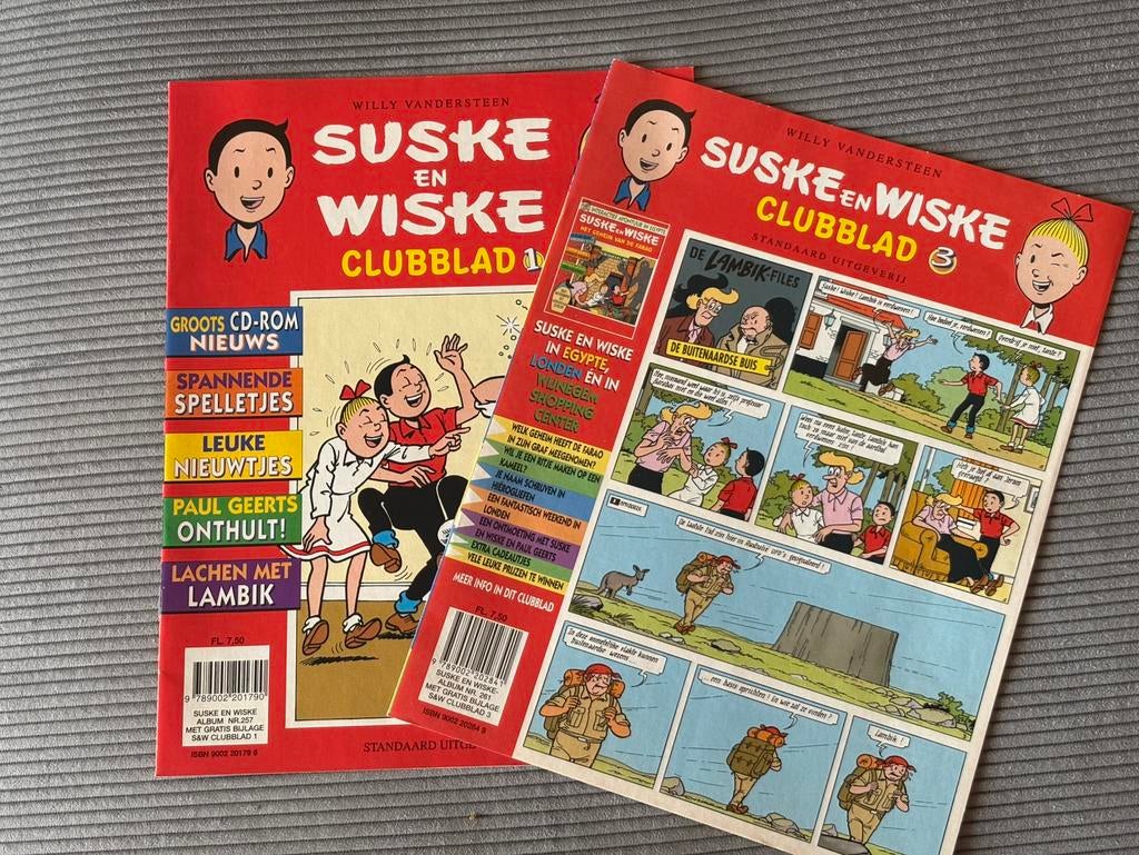 Nieuw! 2 Suske & wiske Clubblad, Ophalen of Verzenden, Suske en Wiske, Nieuw, Boek of Spel