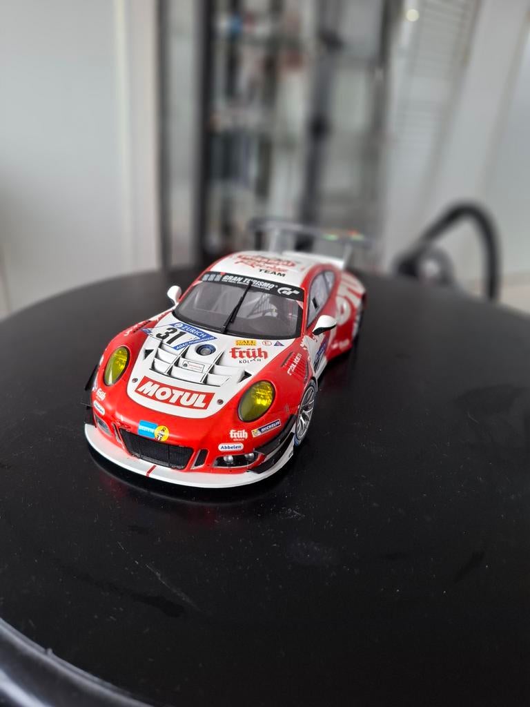 Zeer mooie porshe dtm, Hobby en Vrije tijd, Modelauto's | 1:18, Ophalen, Zo goed als nieuw, MiniChamps