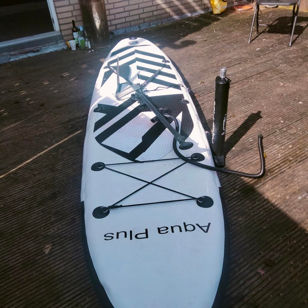 Aqua Plus SUP Board met Pomp en Peddel, Watersport en Boten, Suppen, Ophalen of Verzenden, Zo goed als nieuw, SUP-boards