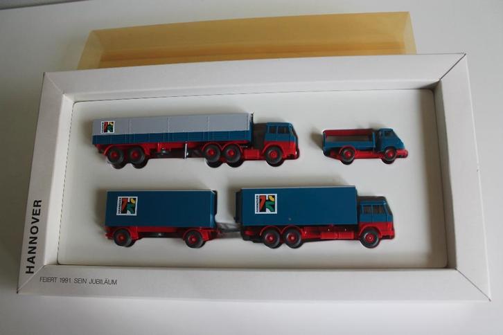 Wikingset Hannover 750 jaar, Hobby en Vrije tijd, Modelauto's | 1:87, Zo goed als nieuw, Bus of Vrachtwagen, Wiking, Ophalen of Verzenden