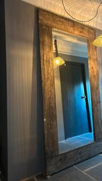 Sober landelijk eiken spiegel op maat gemaakt 125cm x230cm, Huis en Inrichting, Woonaccessoires | Spiegels, Ophalen, 200 cm of meer