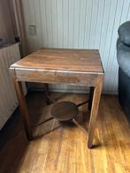 Vintage houten vierkante bijzettafel tafel - Nostalgisch, Ophalen, Gebruikt, Vierkant, Hout