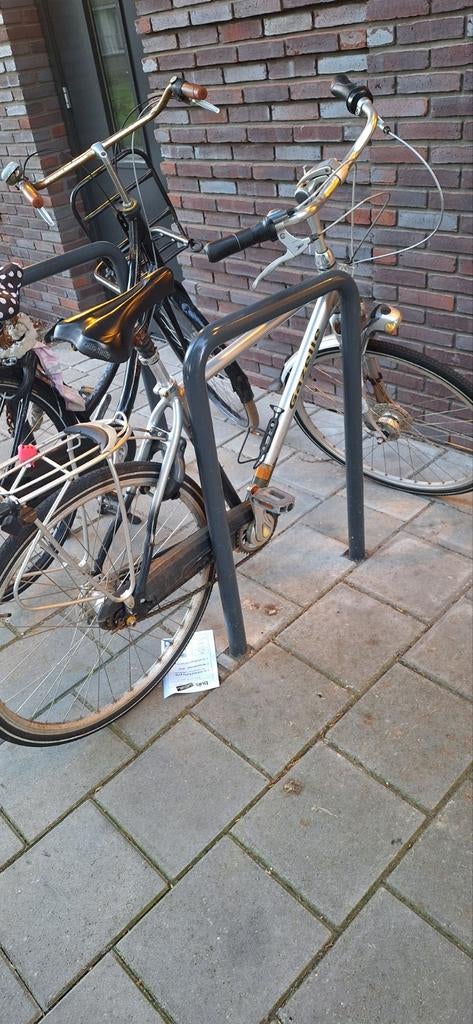 Gazelle Orange fiets (sleutel gebroken), Ophalen