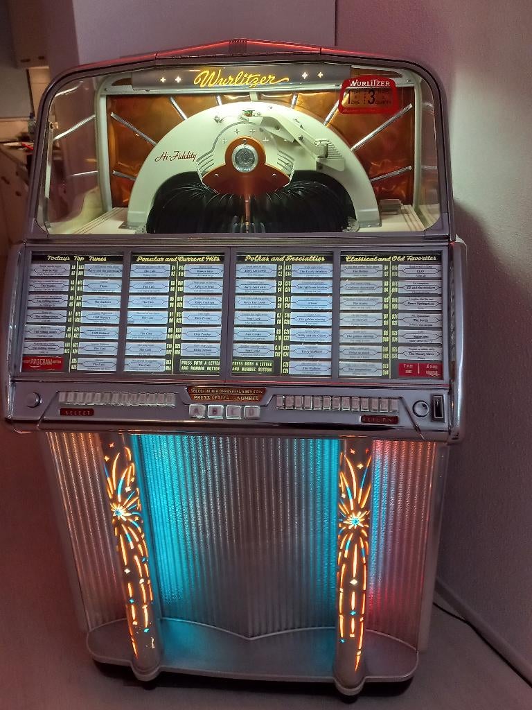 jukebox wurlitzer 1800, Ophalen, Zo goed als nieuw, 1950 tot 1960, Wurlitzer