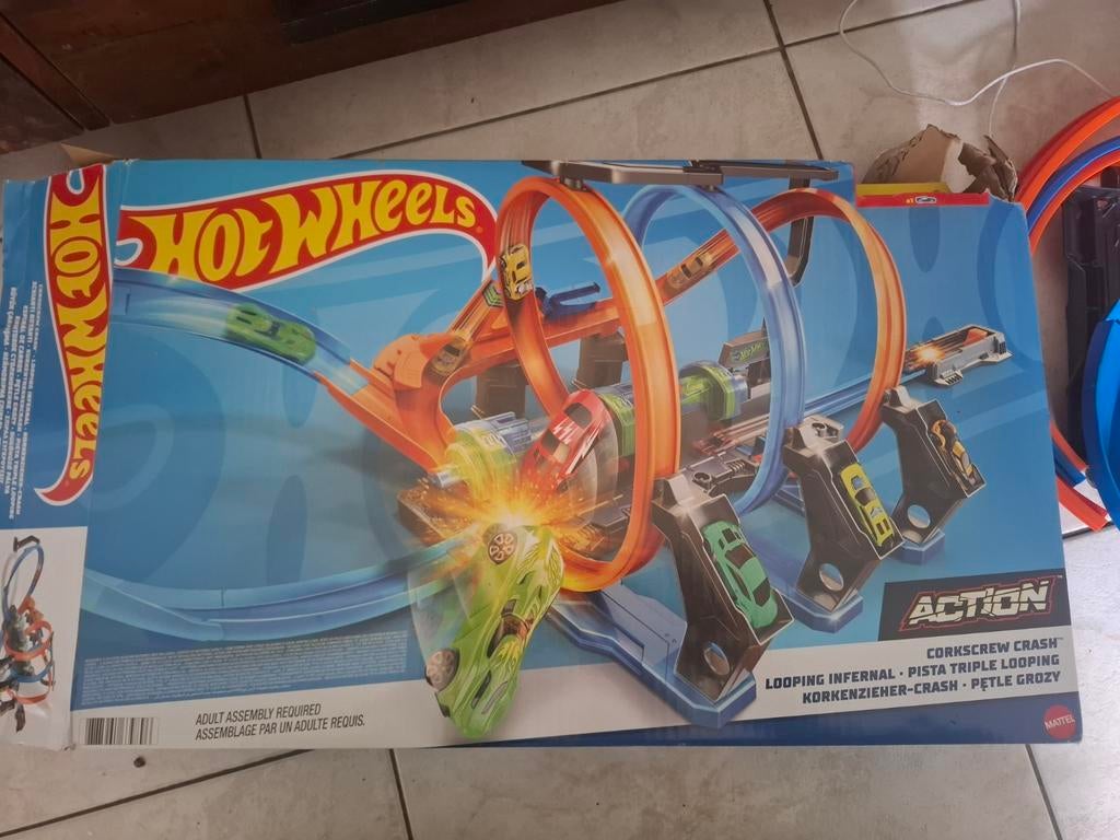 Hot Wheels kurkentrekker, Kinderen en Baby's, Speelgoed | Racebanen, Ophalen of Verzenden, Zo goed als nieuw, Handmatig, Hot Wheels