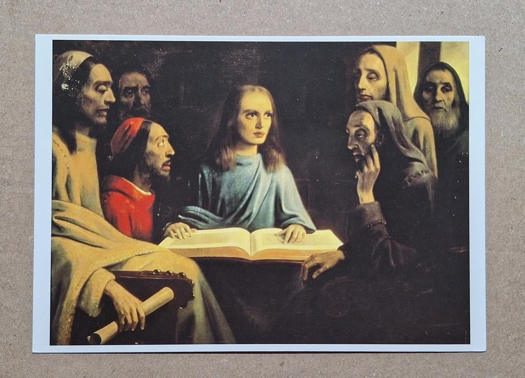 Han van Meegeren - Christus in de Tempel, 1945, Verzamelen, Ansichtkaarten | Themakaarten, Ophalen of Verzenden, 1980 tot heden