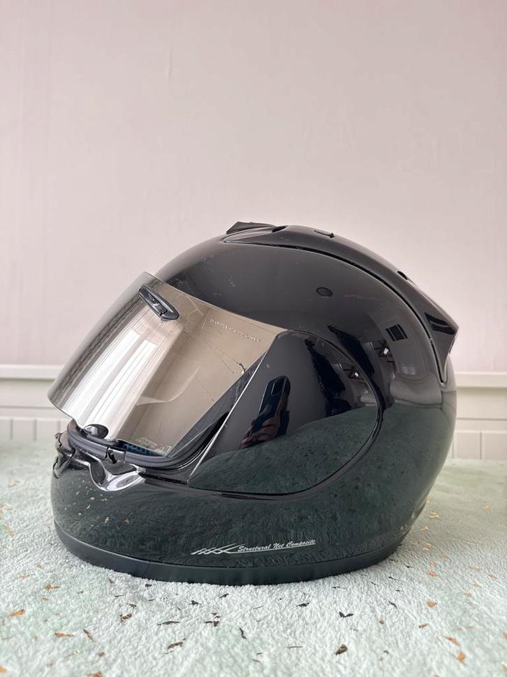 Arai RX-7 Corsair - maat XS 53-54CM Zwart + Spiegelvizier, Motoren, Kleding | Motorhelmen, Dames, Heren, Kinderen, Integraalhelm