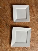 Witte vierkante borden set van Xenos, Ophalen, Gebruikt, Keramiek, Bord(en)