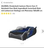 Cars blauw/grijs ligthning mcqueen kleuterbedje, Kinderen en Baby's, Kinderkamer | Bedden, Ophalen, 85 tot 100 cm, Zo goed als nieuw