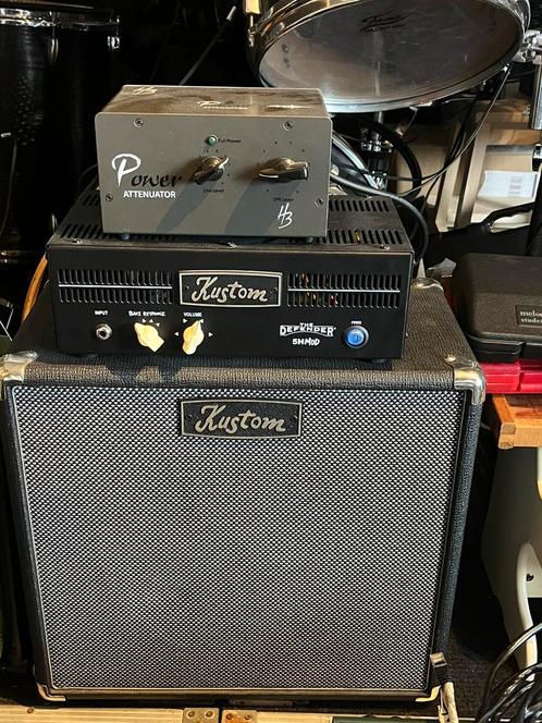 Kustom The defender 5h mod en attenuator, Muziek en Instrumenten, Versterkers | Bas en Gitaar, Zo goed als nieuw, Minder dan 50 watt
