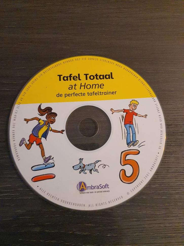 Tafel Totaal CD-ROM - Origineel Leermiddel, Computers en Software, Educatie- en Cursussoftware, Gebruikt, Overige typen, Windows
