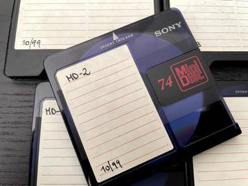 Sony 74 Minidisc schijfjes beschikbaar voor biedingen