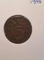 5 cent 1948, Postzegels en Munten, Munten | Nederland, Verzenden, Koningin Wilhelmina, 1 cent