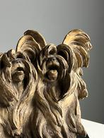 2x terra cotta beeld van honden, Verzamelen, Beelden en Beeldjes, Ophalen, Gebruikt, Dier