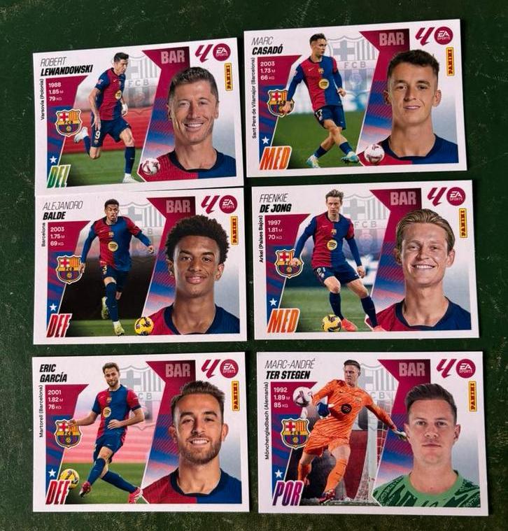6 panini plaatjes La Liga Barcelona 2025-2026, Ophalen of Verzenden, Nieuw