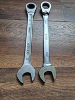 2 Ringratel steek sleutel 24, Doe-het-zelf en Verbouw, Gereedschap | Handgereedschap, Ophalen of Verzenden, Gebruikt