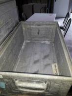 Gave zinken bakken 17x34x53cm , industrieel en zeldzaam., Ophalen of Verzenden