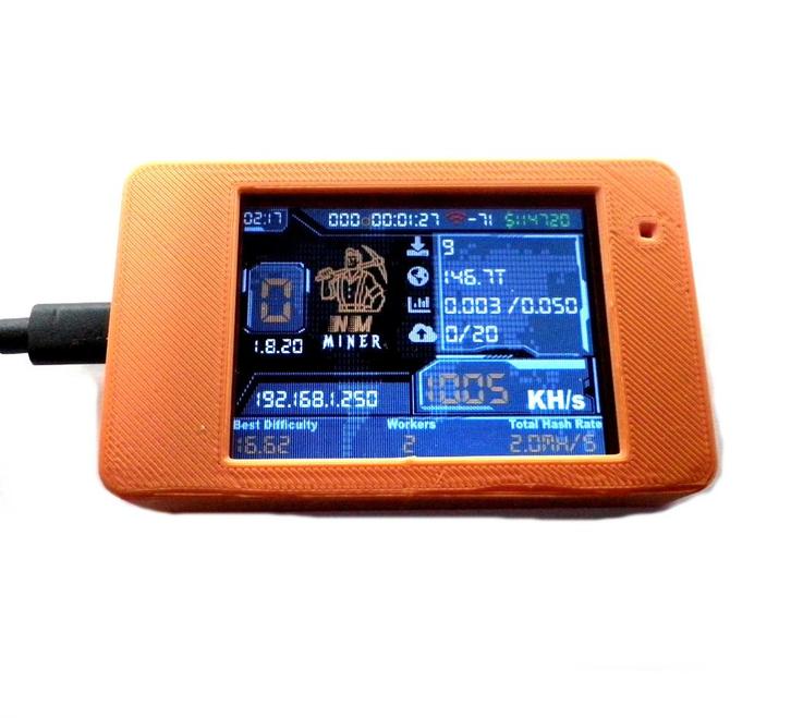 BTC NerdMiner 3 in 1 Ticker + Clock + 1000KH/s Lottery Miner, Computers en Software, Accesspoints, Nieuw, Verzenden