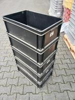 5 gebruikte dichte kunstof bakken 60x40x22 cm, Doe-het-zelf en Verbouw, Kratten en Dozen, Ophalen, 60 cm of meer, Minder dan 35 cm