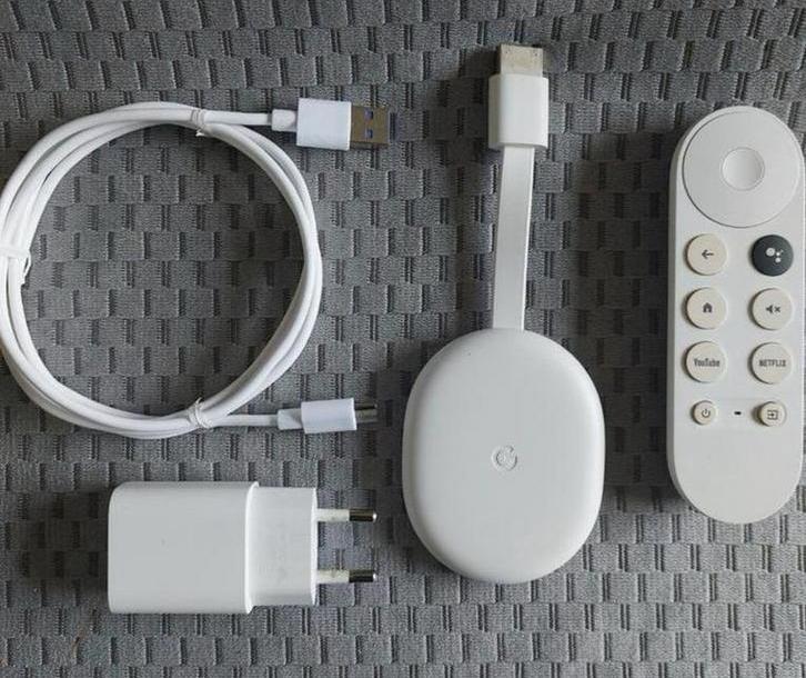 Google Chromecast 4k | Compleet met Google TV, Audio, Tv en Foto, Mediaspelers, Zo goed als nieuw, Minder dan 500 GB, HDMI, Ophalen of Verzenden