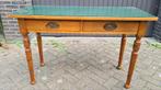 Antieke tafel / side table 1911 met twee lades, Ophalen