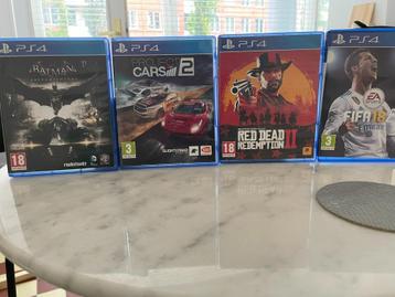 4 PS4 games  beschikbaar voor biedingen