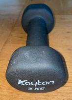 Kautan dumbbell dumbell dumbel gewicht 2 kg zwart kayton 5e, Ophalen of Verzenden, Zo goed als nieuw, Dumbbell