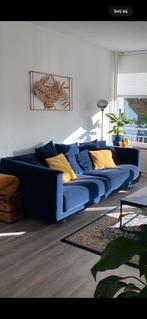 Blauwe IKEA Stockholm 3-zitsbank, Ophalen, Gebruikt, Driepersoons, 75 tot 100 cm