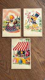 Kuikens. Fantasie. Mandje eieren, eierkraam, tamboer, Verzamelen, Ophalen of Verzenden, Voor 1920