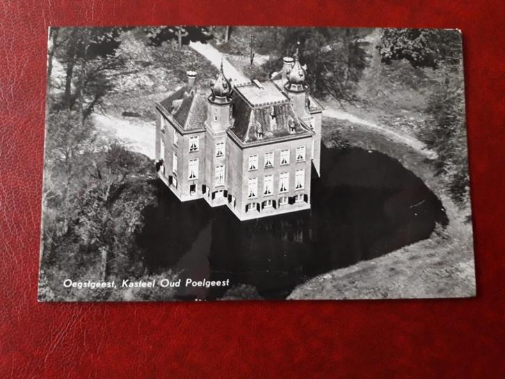 Luchtfoto KLM Oegstgeest Kasteel Oud Poelgeest (514), Verzamelen, Ansichtkaarten | Nederland, Gelopen, 1940 tot 1960, Ophalen