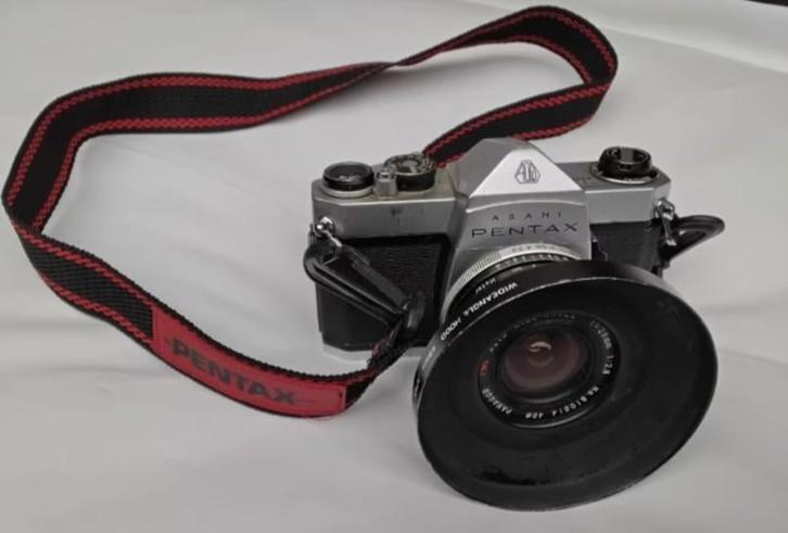 Foto camera Pentax Asahi SP 1000 met Panagor lens, Audio, Tv en Foto, Fotocamera's Analoog, Zo goed als nieuw, Spiegelreflex, Pentax