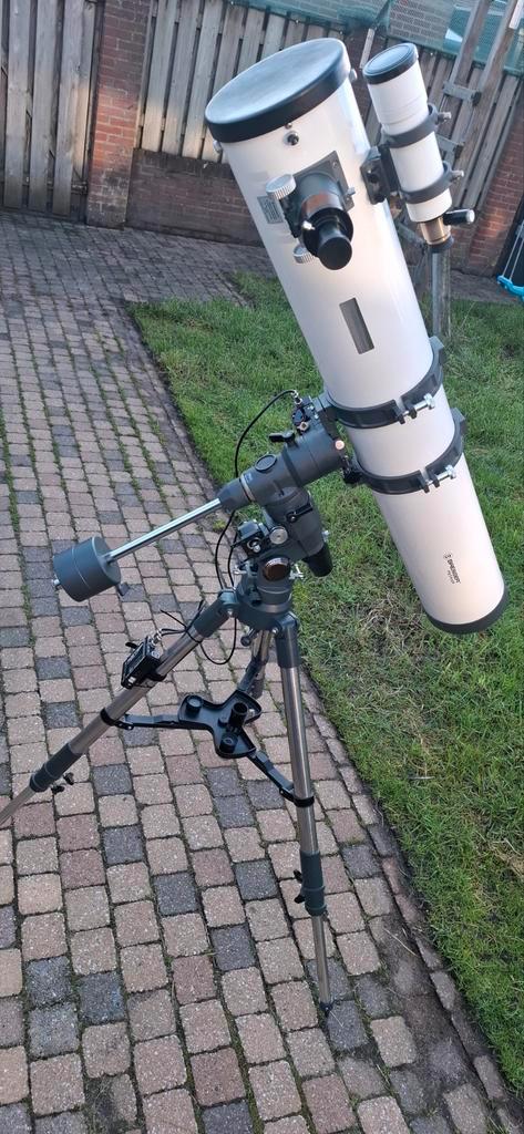 Bresser 150/1200 Reflector Telescoop EQ5 GoTo Onestep V5 Pro, Audio, Tv en Foto, Optische apparatuur | Telescopen, Gebruikt, Spiegeltelescoop (reflector)