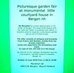 Pittoreske tuinfair in monument Bergen nh, Ophalen