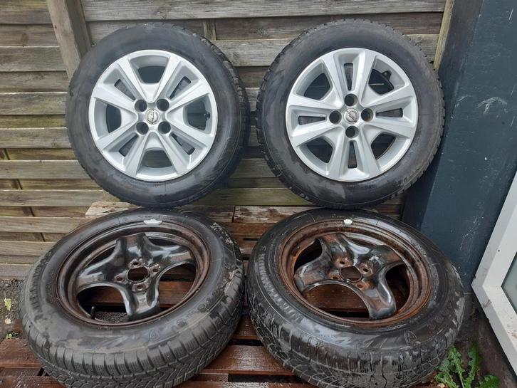 4x100 velgen - Opel Corsa velgen - Polo velgen - Renault, Auto-onderdelen, Banden en Velgen, Banden en Velgen, Winterbanden, 15 inch