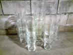 17x klein (bier)glas 12cm hoog (boven breed , onder smal) b7, Ophalen of Verzenden, Zo goed als nieuw, Glas, Glas of Glazen