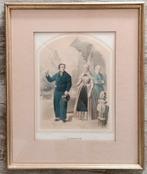 prachtig ingelijste gravure 1858, Antiek en Kunst, Kunst | Litho's en Zeefdrukken, Ophalen
