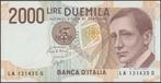 Italië 2000 lire 1990 UNC p.115 (# 252), Verzenden, Italië, Los biljet