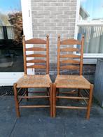 Brocante stoeltjes, in nette staat, 2 stuks, Huis en Inrichting, Ophalen, Twee, Bruin, Zo goed als nieuw